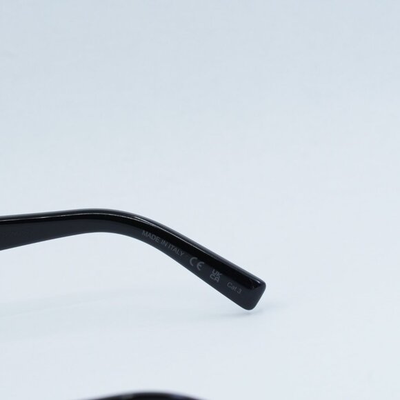 Saint Laurent SLM130 002 Sunglasses Black Rectangle Frame, Grey Lenses - Picture 9 of 13